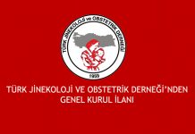 TÜRK JİNEKOLOJİ VE OBSTETRİK DERNEĞİ’NDEN GENEL KURUL İLANI