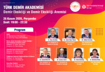 Türk Demir Akademisi “Demir Eksikliği ve Demir Eksikliği Anemisi” | 26 Kasım 2020