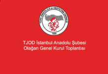 TJOD İstanbul Anadolu Şubesi Olağan Genel Kurul Toplantısı